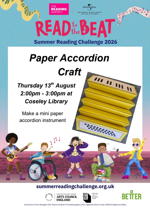 Coseley Library - Summer Reading Challenge: Accordion